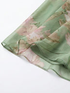 Isla Floral Chiffon Halter Maxi Dress
