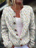 Ivadelle™ | Vintage Floral Knit Cardigan