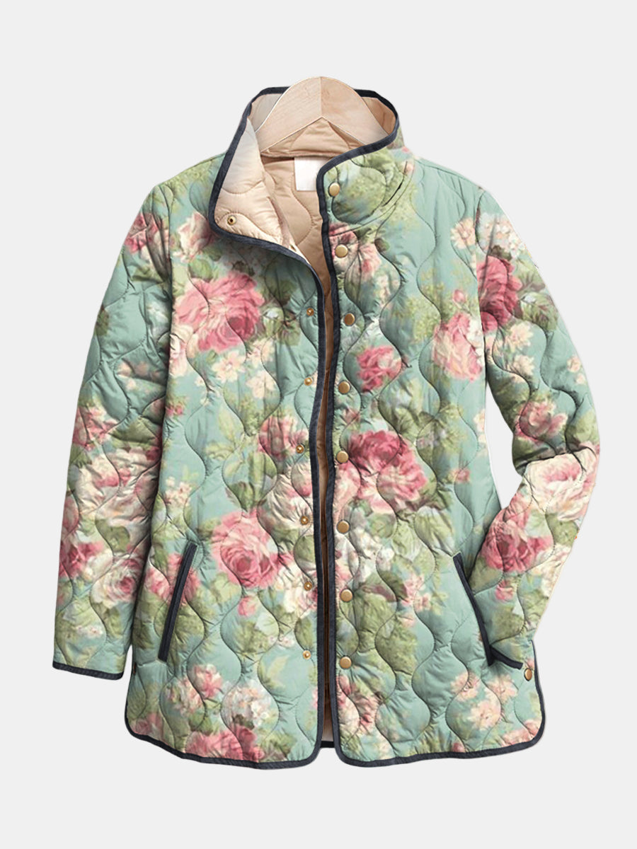 Allison | Antique Rose Quilted Jacket