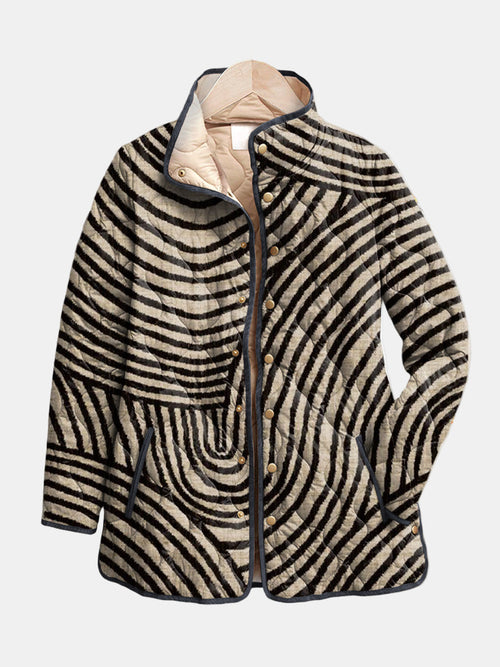 Addison | Circle Print Quilted Jacket