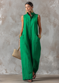Carla – Emerald Green Jumpsuit