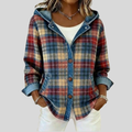 Clover | Hooded Plaid Shacket