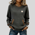 Deborah | Textured Crewneck Sweatshirt
