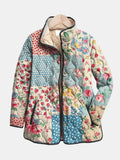 Adeline | Floral Patchwork Quilted Jacket