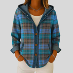 Clover | Hooded Plaid Shacket