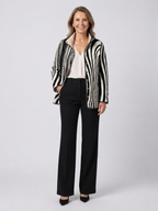 Reagan | Wavy Stripe Quilted Jacket