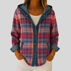 Clover | Hooded Plaid Shacket