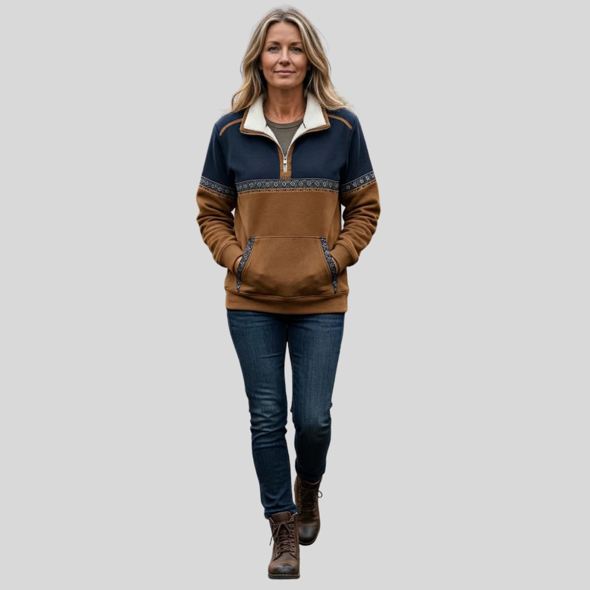 Joanna | Cozy Half-Zip Pullover