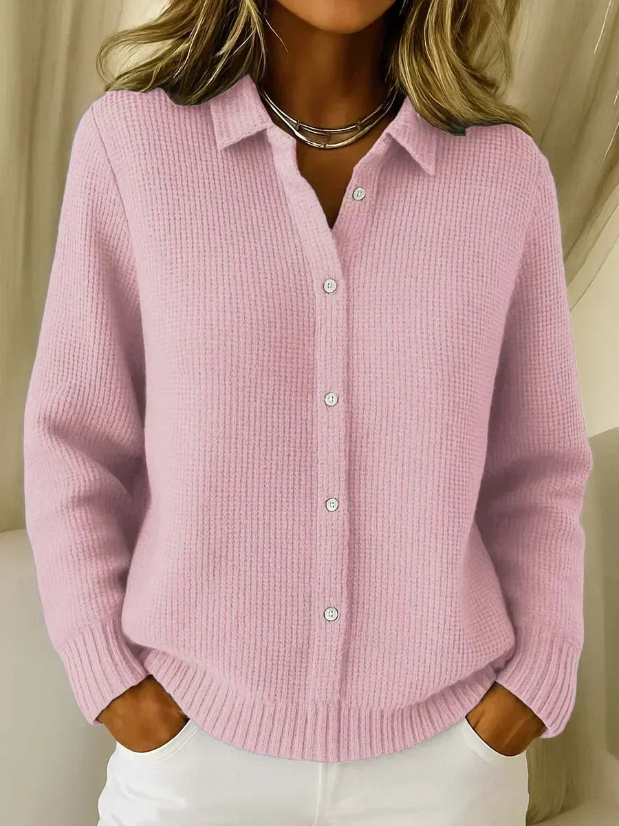 Katrina | Textured Knit Button Cardigan