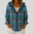 Paige | Hooded Plaid Shacket