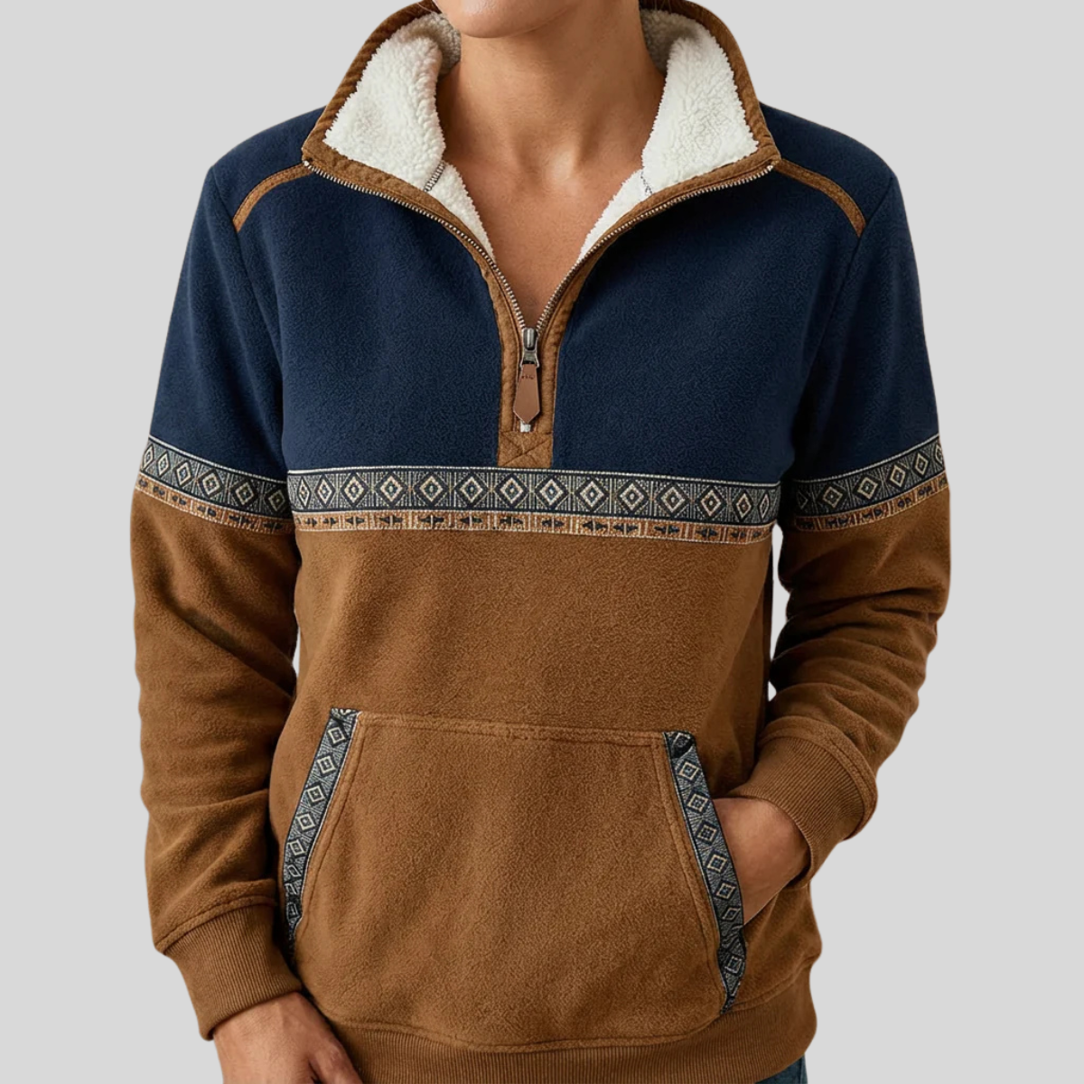 Joanna | Cozy Half-Zip Pullover