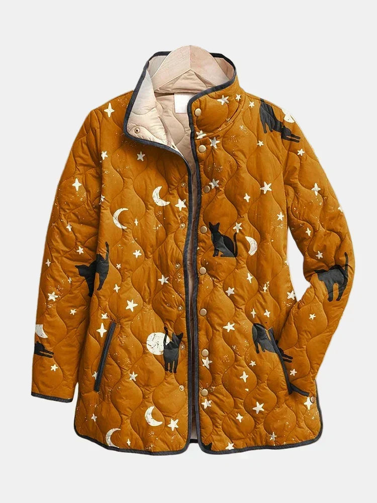 Samantha | Cats & Stars Quilted Jacket