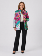 Hailey | Watercolor Floral Quilted Jacket