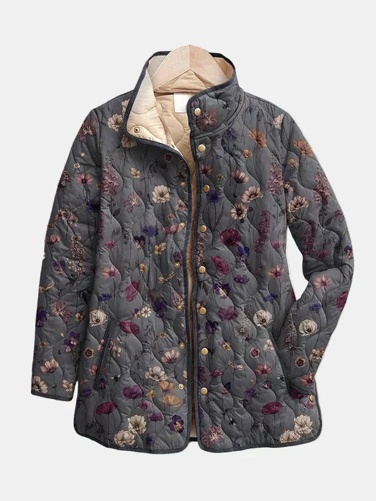 Audrey | Dried Floral Quilted Jacket