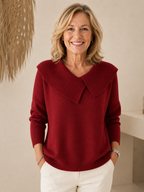 Jade Collared Knit Sweater