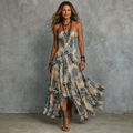 Rosalind | Strapless 3D Floral Maxi