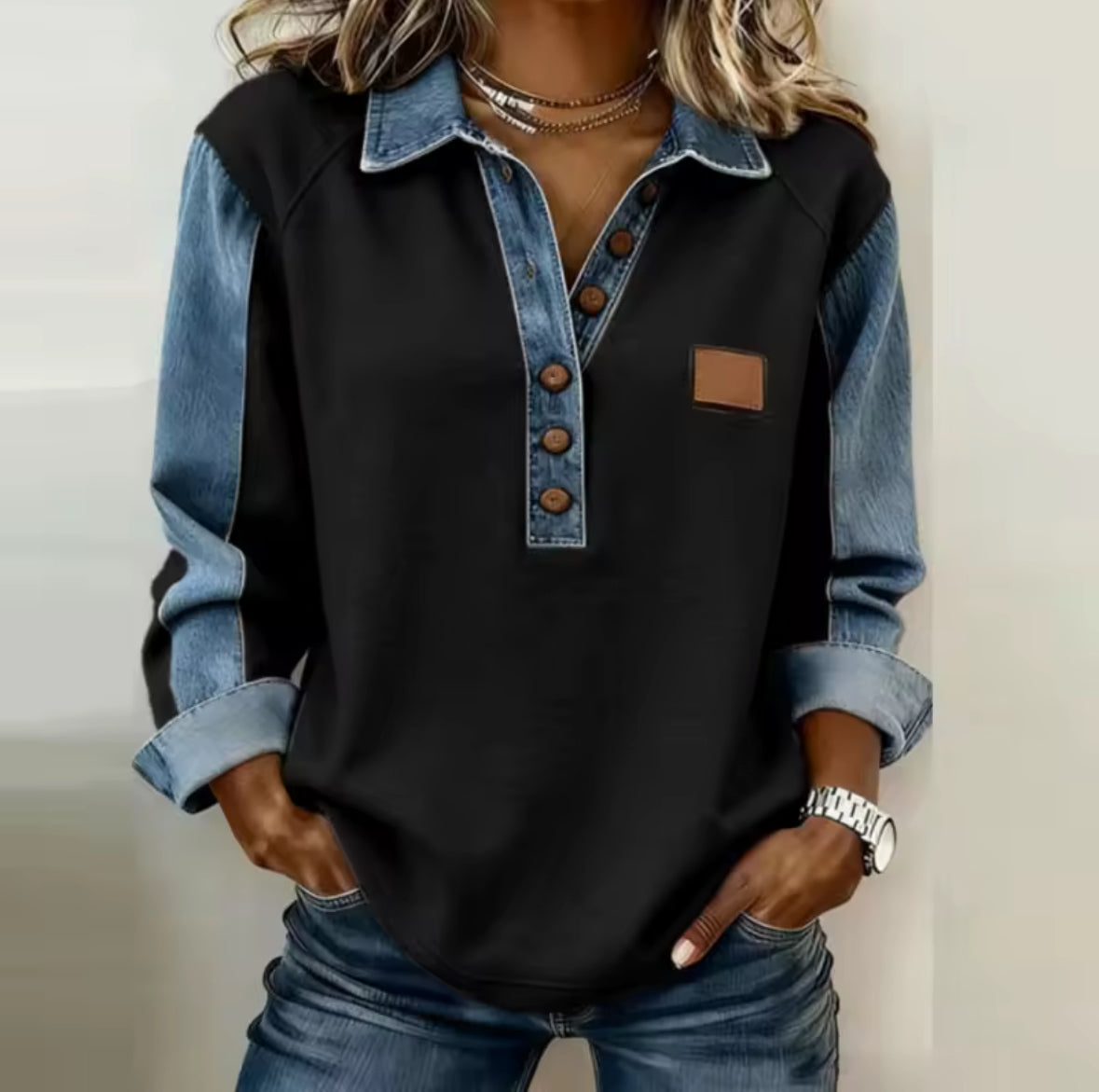 Morgan | Collared Button Pullover