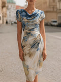 Beatrice – Cowl Neck Midi Dress