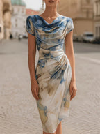 Beatrice – Cowl Neck Midi Dress