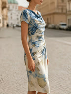 Beatrice – Cowl Neck Midi Dress
