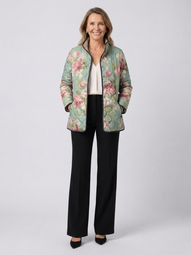 Allison | Antique Rose Quilted Jacket