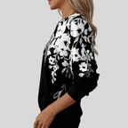 Millie | Floral Zip-Neck Sweatshirt