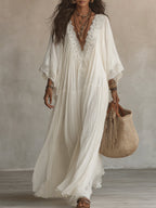 Anna – White Pearl Dress