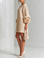 Rossana Floral Button-Down Mini Dress