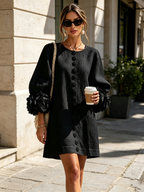 Rossana Floral Button-Down Mini Dress