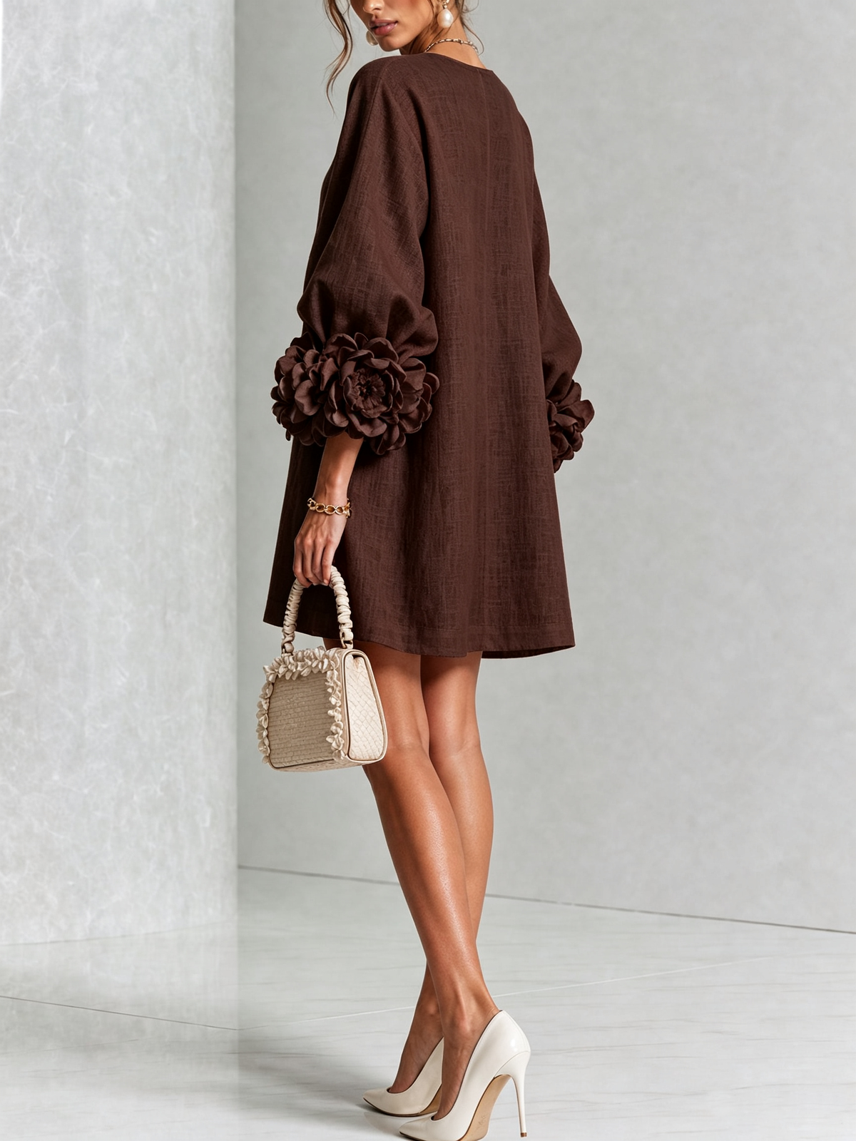 Rossana Floral Button-Down Mini Dress
