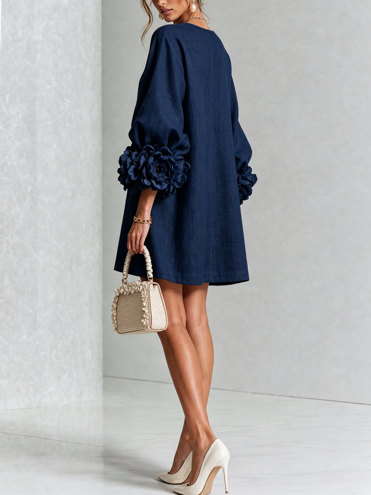 Rossana Floral Button-Down Mini Dress
