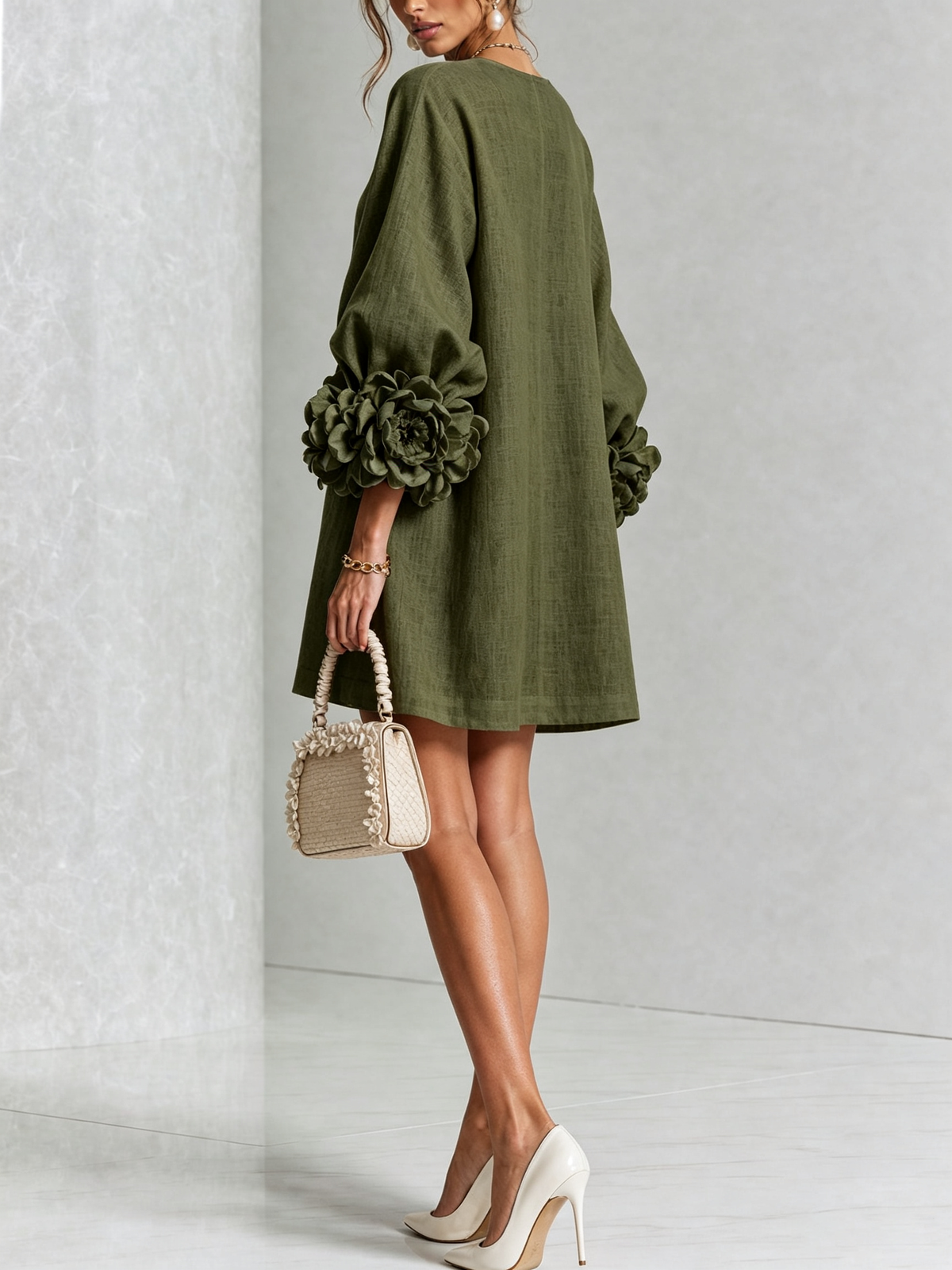 Rossana Floral Button-Down Mini Dress