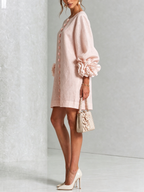 Rossana Floral Button-Down Mini Dress