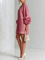 Rossana Floral Button-Down Mini Dress