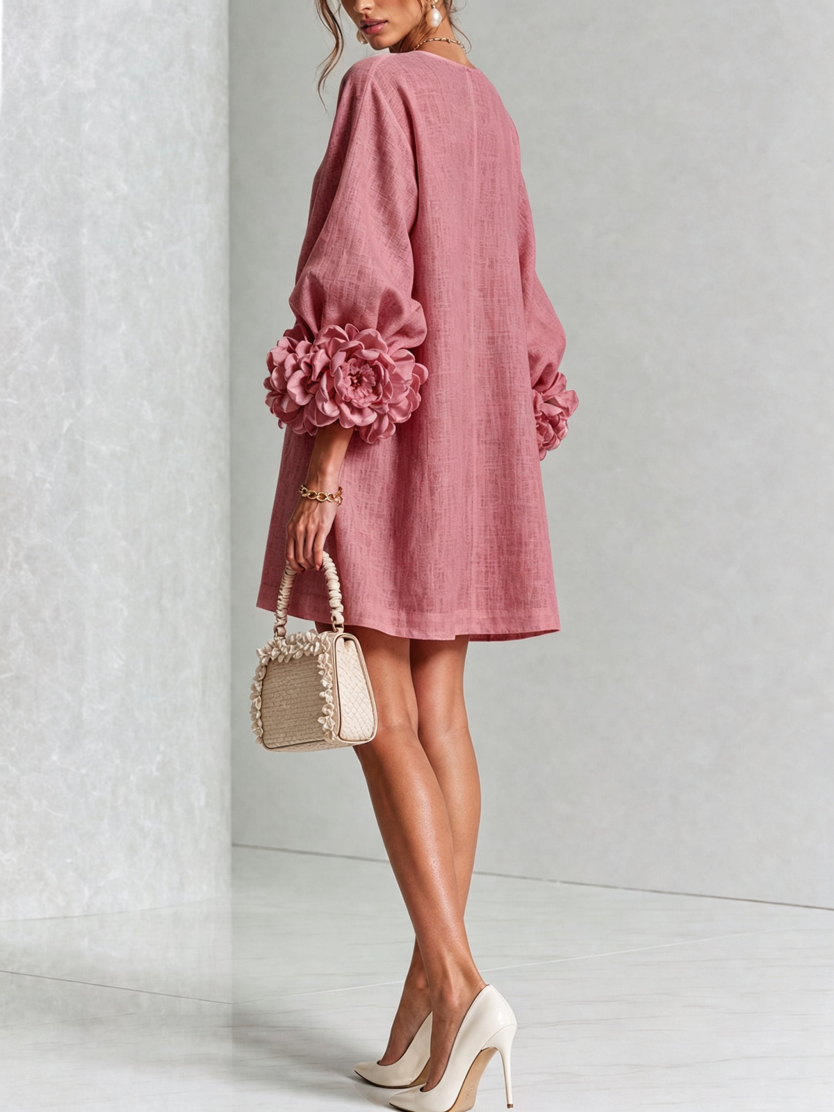 Rossana Floral Button-Down Mini Dress