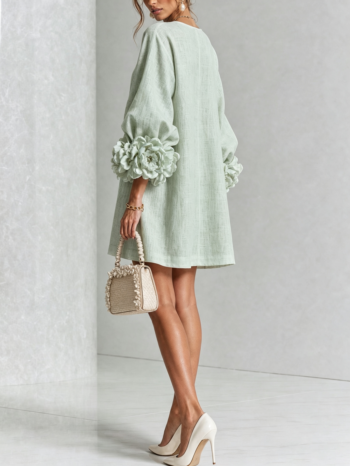 Rossana Floral Button-Down Mini Dress