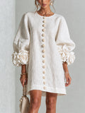 Rossana Floral Button-Down Mini Dress