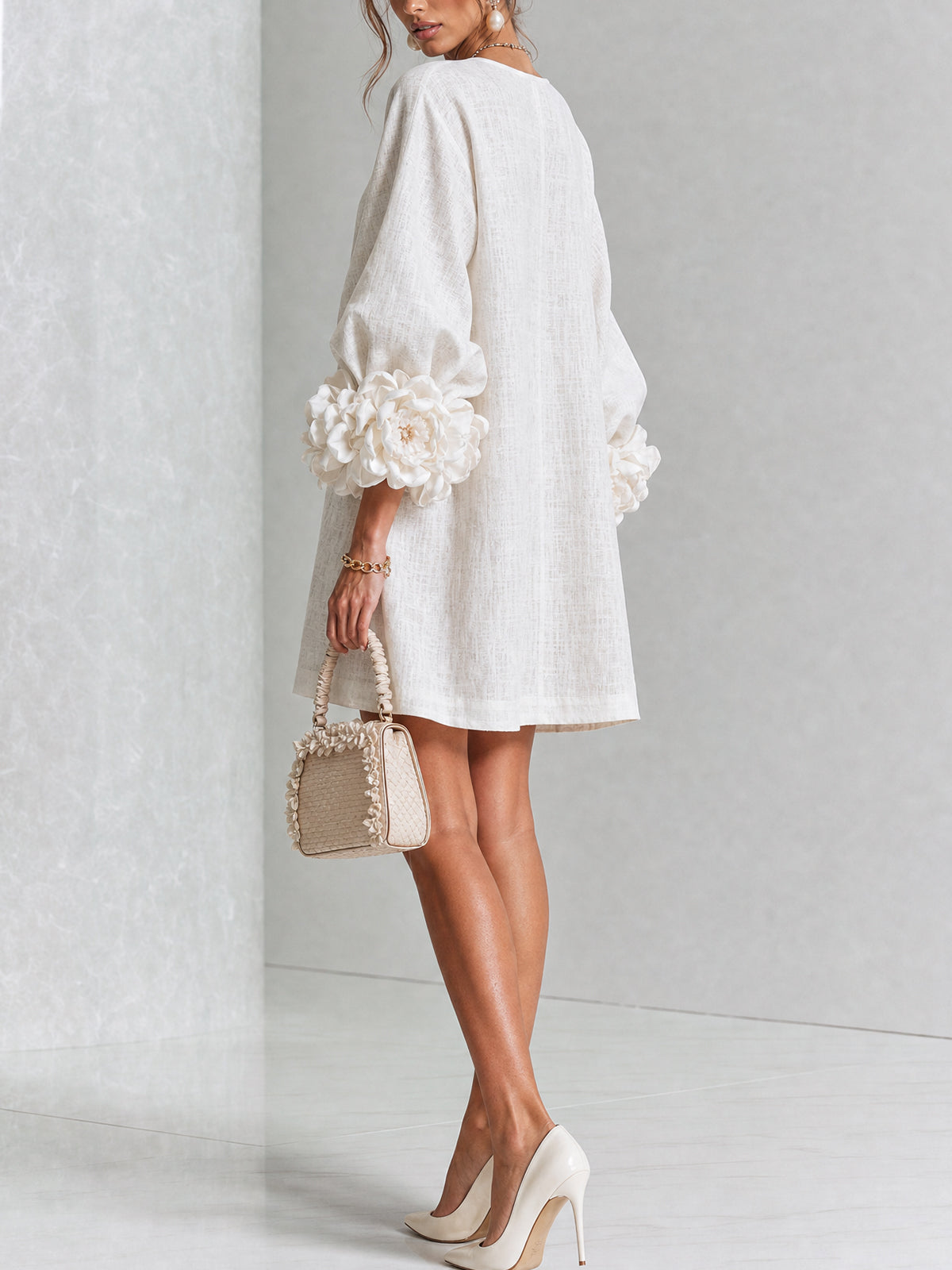 Rossana Floral Button-Down Mini Dress