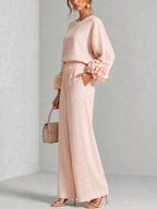 Eli | Elegant Two-Piece Set with Floral Sleeves