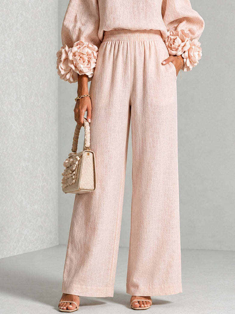 Eli | Elegant Two-Piece Set with Floral Sleeves
