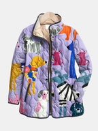 Sadie | Puppy Print Quilted Jacket