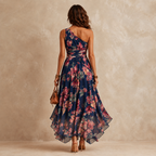 Celeste | One-Shoulder Floral Maxi