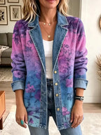 Evelyn | Retro Floral Pattern Art Stylish Jacket