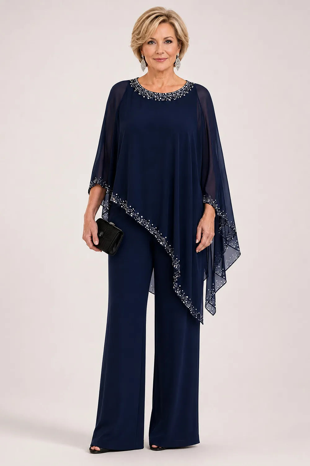 Paige | Chiffon Cape Set