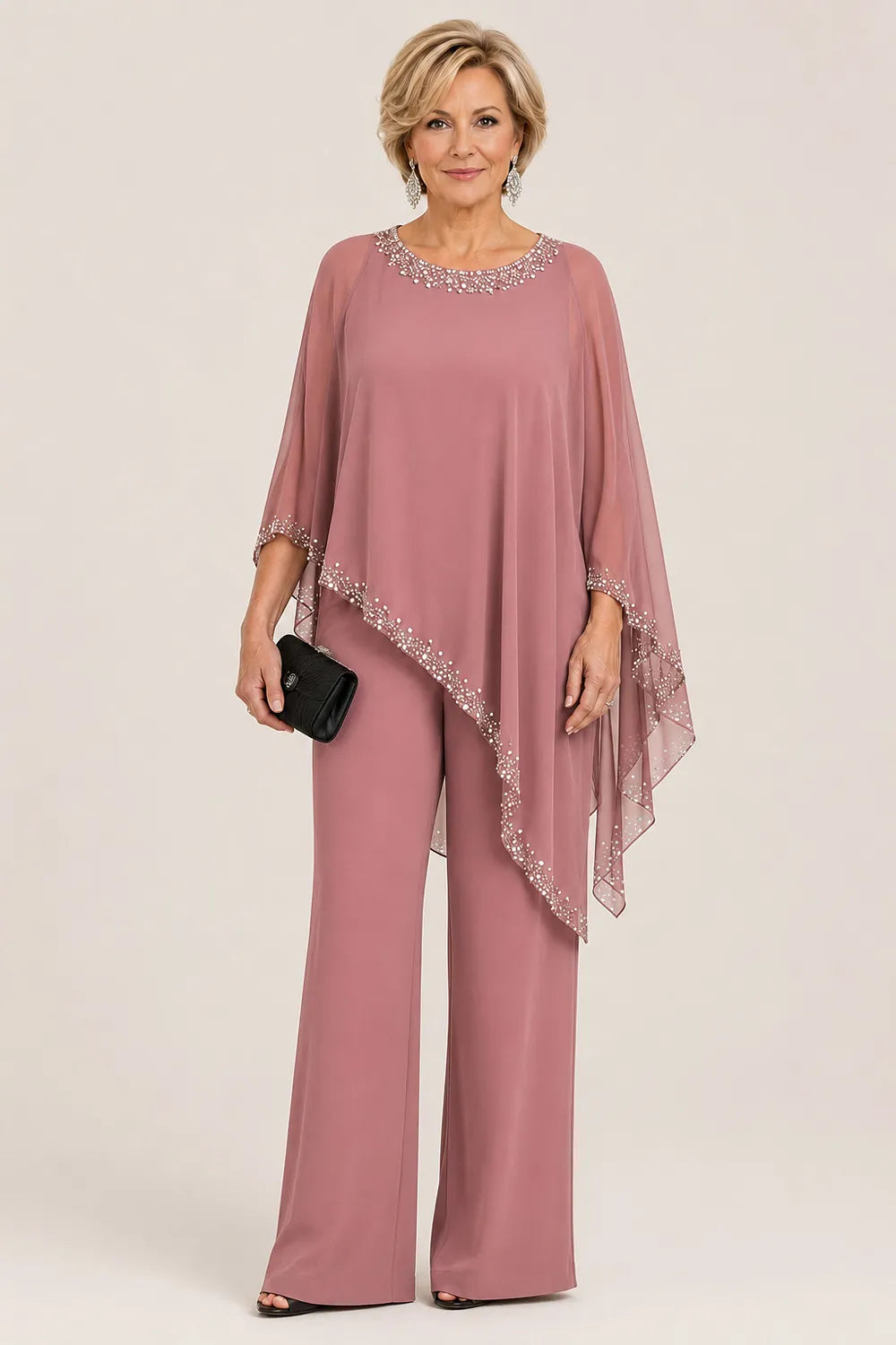 Paige | Chiffon Cape Set