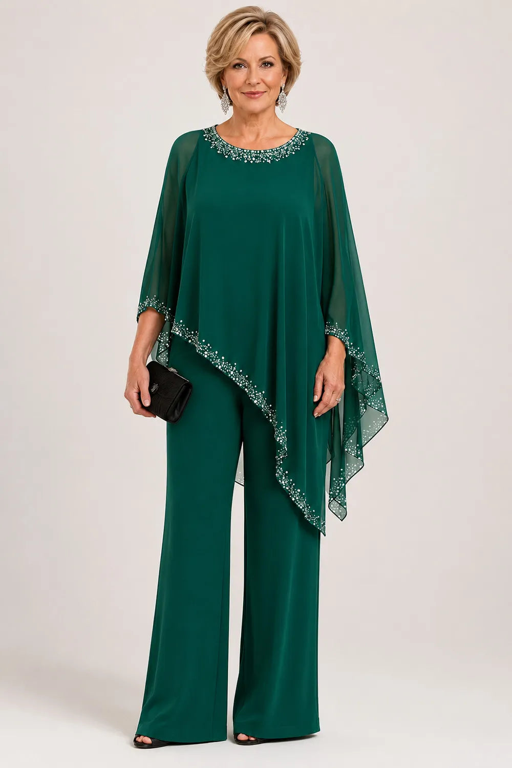 Paige | Chiffon Cape Set