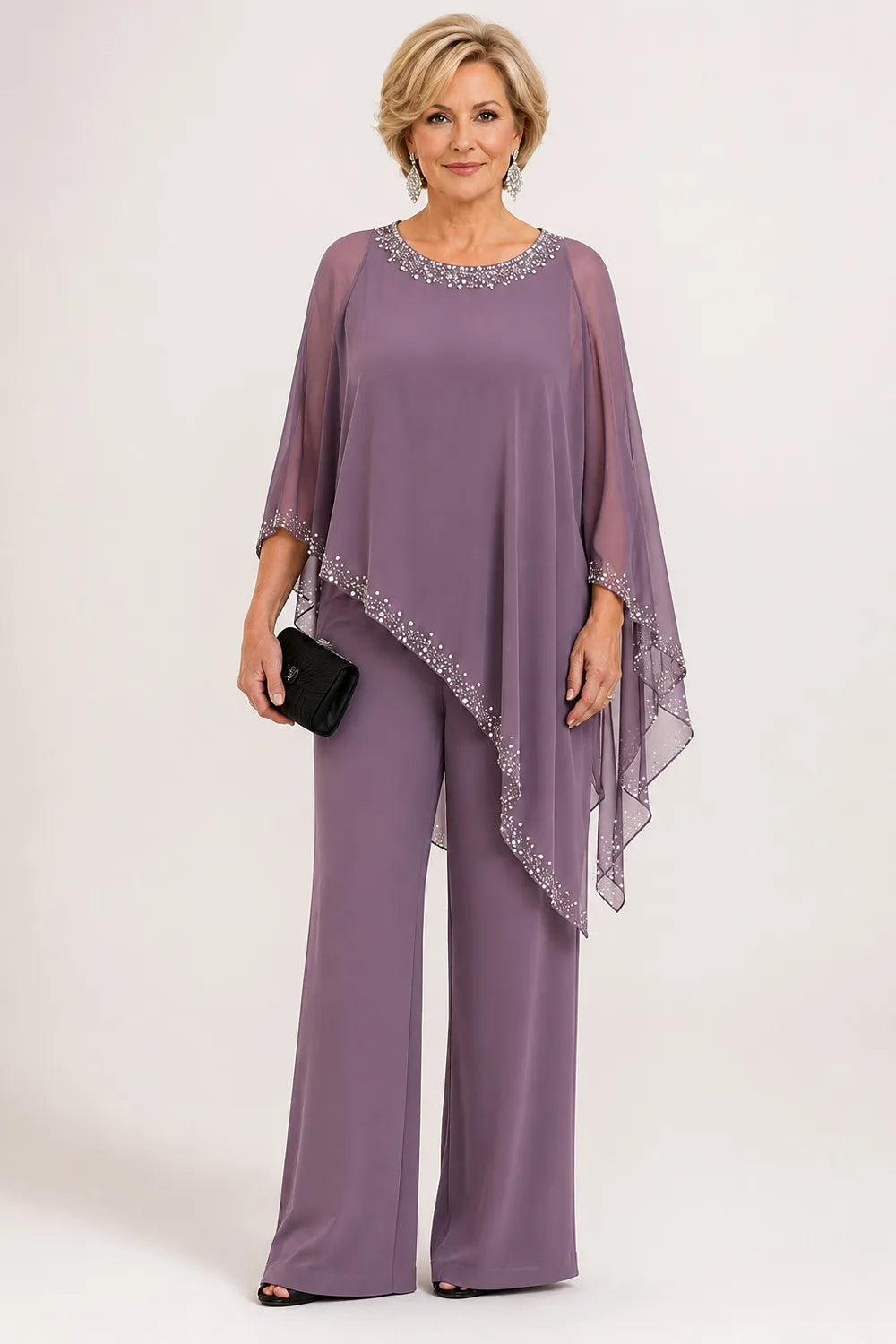 Paige | Chiffon Cape Set
