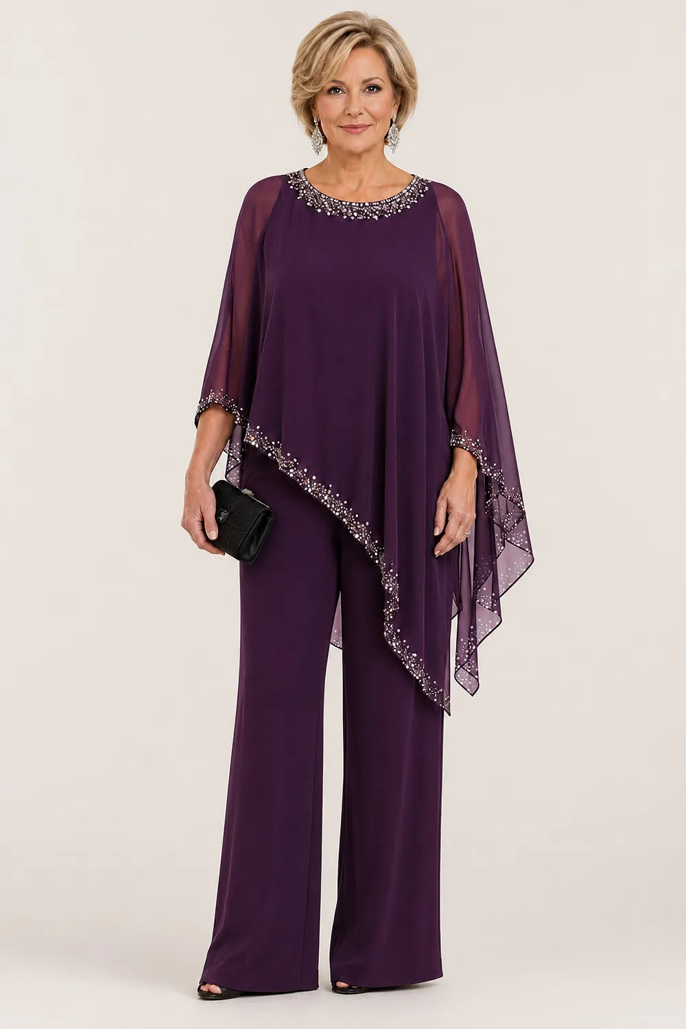 Paige | Chiffon Cape Set