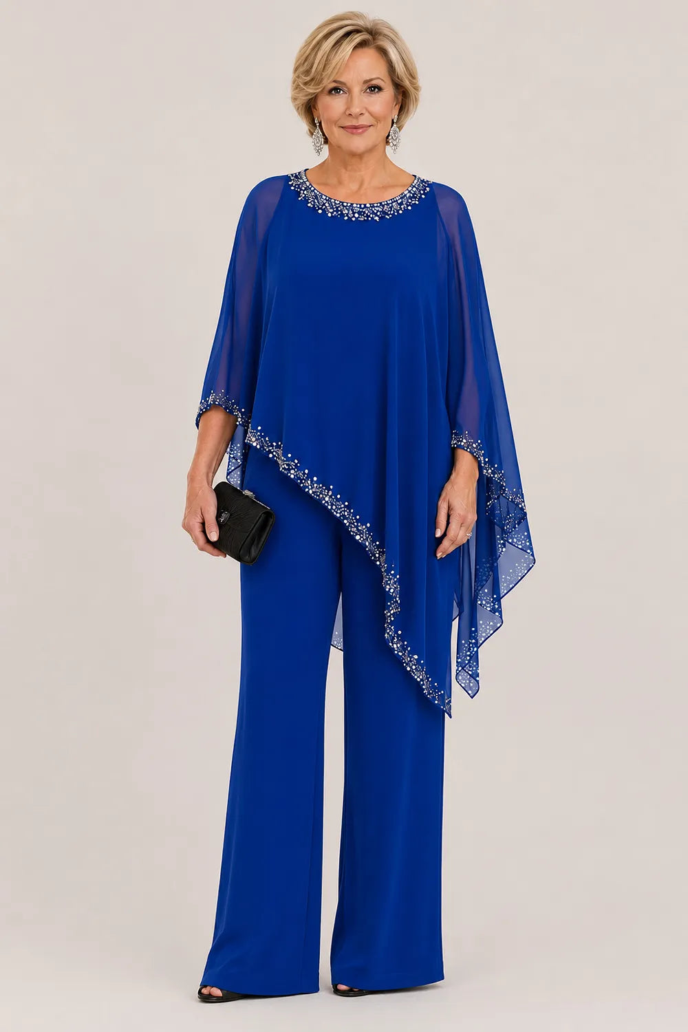 Paige | Chiffon Cape Set