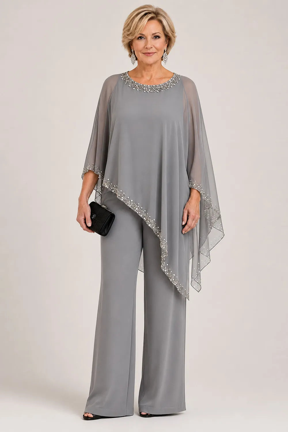 Paige | Chiffon Cape Set